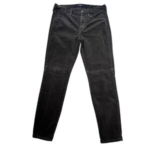 J. Crew Black Re-Imagined Corduroy Straight Leg Pants Womens Size 27